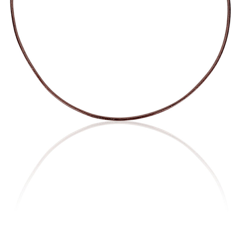 Lederkette Silber 925  - Halsketten Damen | OROVIVO