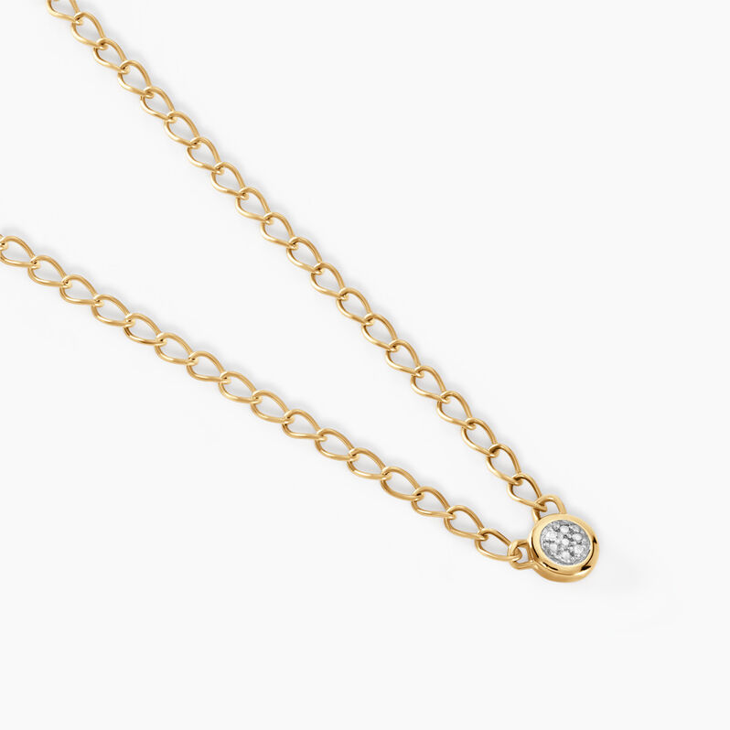 Collier Mahe Or Jaune Diamant - Spannringe Damen | OROVIVO