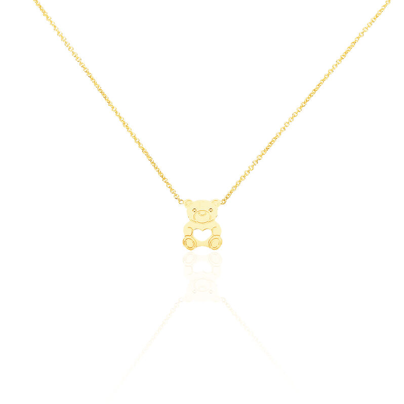 Collier Carmin Ourson Or Jaune - Spannringe Kinder | OROVIVO