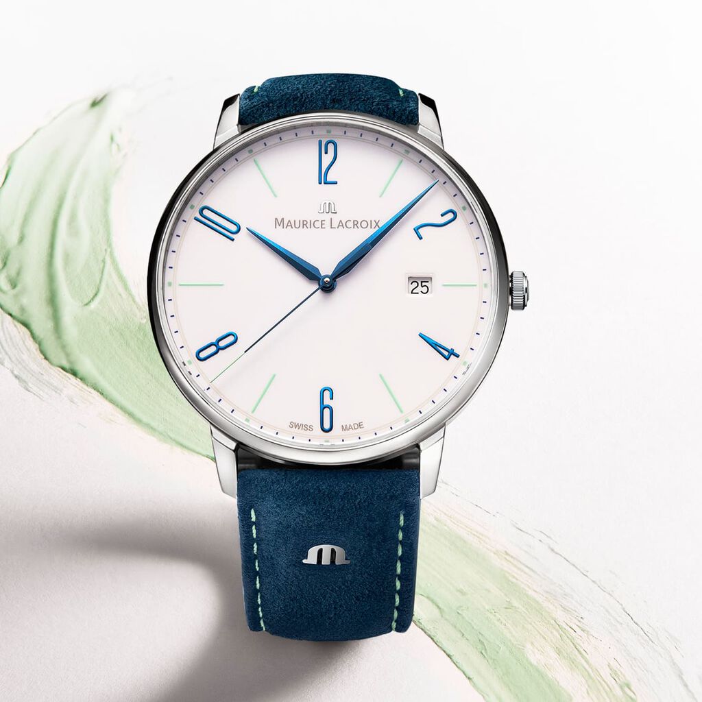 Maurice Lacroix Herrenuhr Eliros Date 25th Anniversary Quarz EL1118-SS00E-120-C - Armbanduhren Unisex | OROVIVO