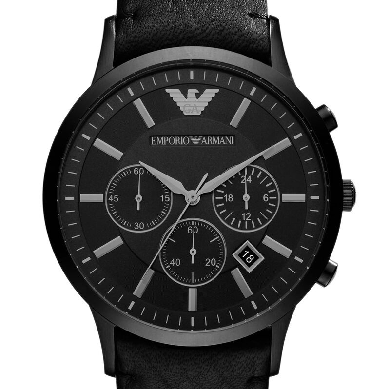 Orologio Cronografo Uomo Emporio Armani Renato quadrante nero AR2461-RE21 - Spannringe Herren | OROVIVO