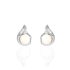 Damen Perlenohrringe Silber 925 Zuchtperlen - Ohrstecker Damen | OROVIVO