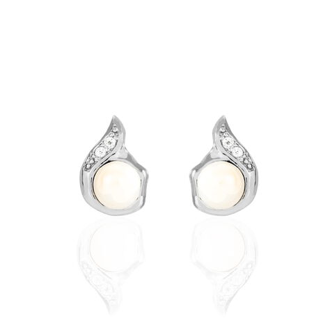 Damen Perlenohrringe Silber 925 Zuchtperlen - Ohrstecker Damen | OROVIVO