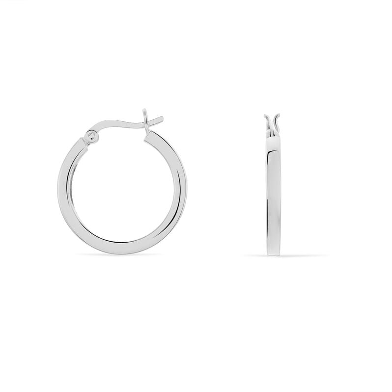 Damen Creolen Silber 925 B 0,75 mm - Creolen Damen | OROVIVO