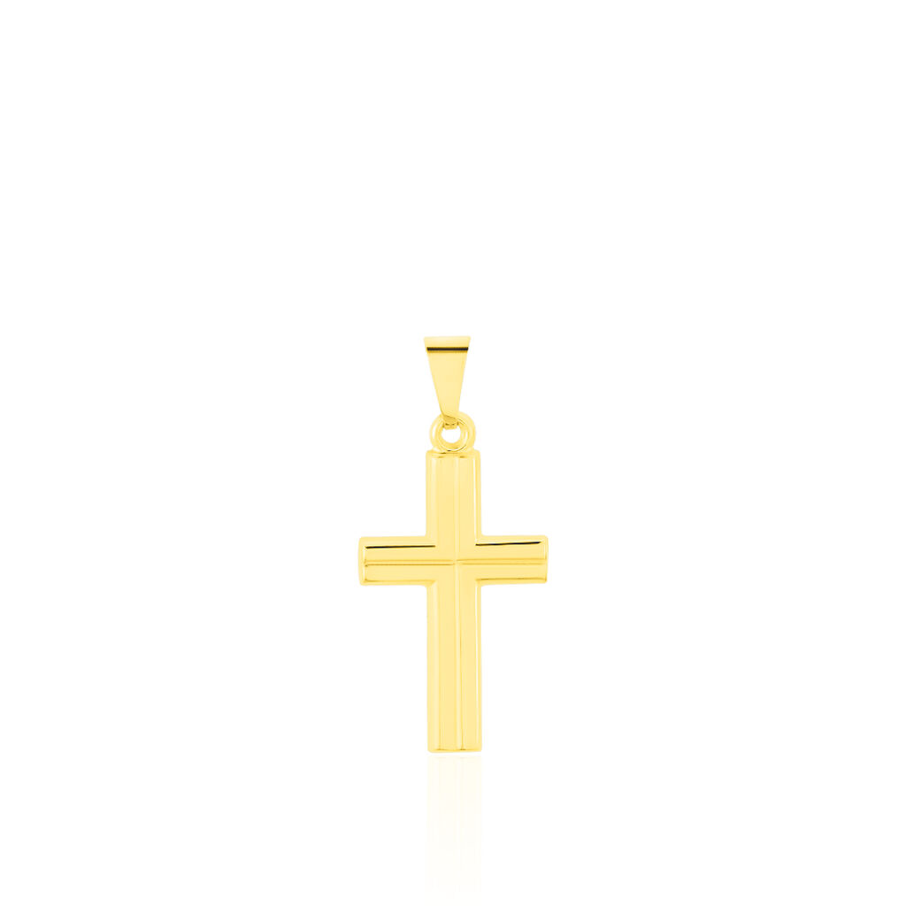 ALYSSA KREUZ 10 Unisex Anhänger Gold 333 (8 Karat) Religiöses Kreuz, Anhänger ohne Stein