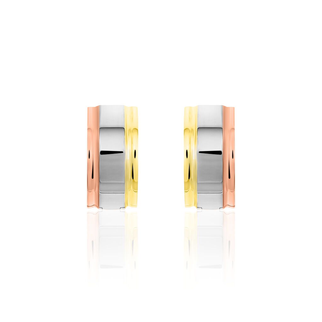 Damen Creolen Edelstahl Vergoldet Tricolor - Creolen Damen | OROVIVO