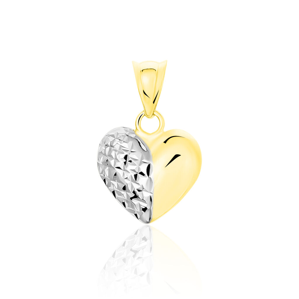 EUDOCIE HERZ 10 Damen Anhänger Gold Bicolor 375 (9 Karat) Herz - Schmuckanhänger Damen | OROVIVO