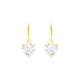 Damen Ohrhänger Gold 375 Zirkonia Herz - Ohrhänger Damen | OROVIVO