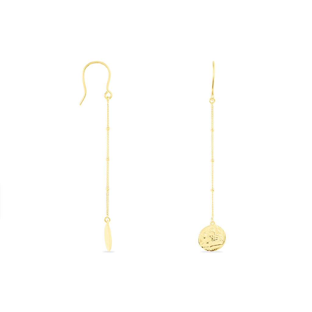 AKSJA Damen Ohrringe Lang Gold 375 (9 Karat) - Ohrhänger Damen | OROVIVO