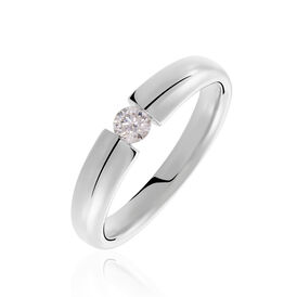 Spannring Weißgold 585 Diamant 0,2ct - Ringe mit Edelsteinen Damen | OROVIVO