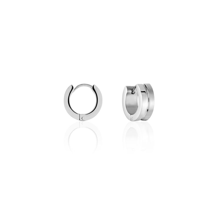 Unisex Creolen Edelstahl  - Creolen Unisex | OROVIVO