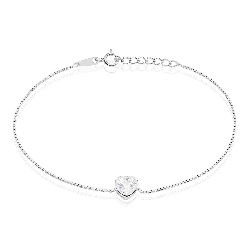 Bracelet Jaya Argent Blanc Oxyde De Zirconium - Spannringe Damen | OROVIVO