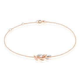 Damenarmband Gold 375 Rosé Vergoldet Diamanten - Armbänder Damen | OROVIVO