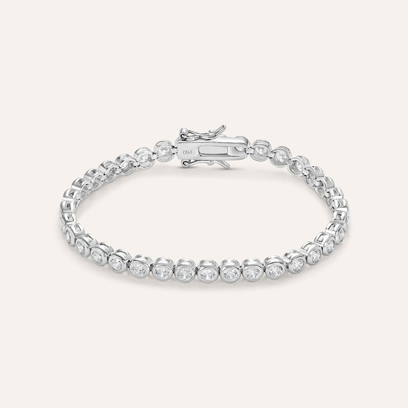 Bracciale Tennis Silver Elegance Argento Rodiato Cubic Zirconia - Spannringe Damen | OROVIVO
