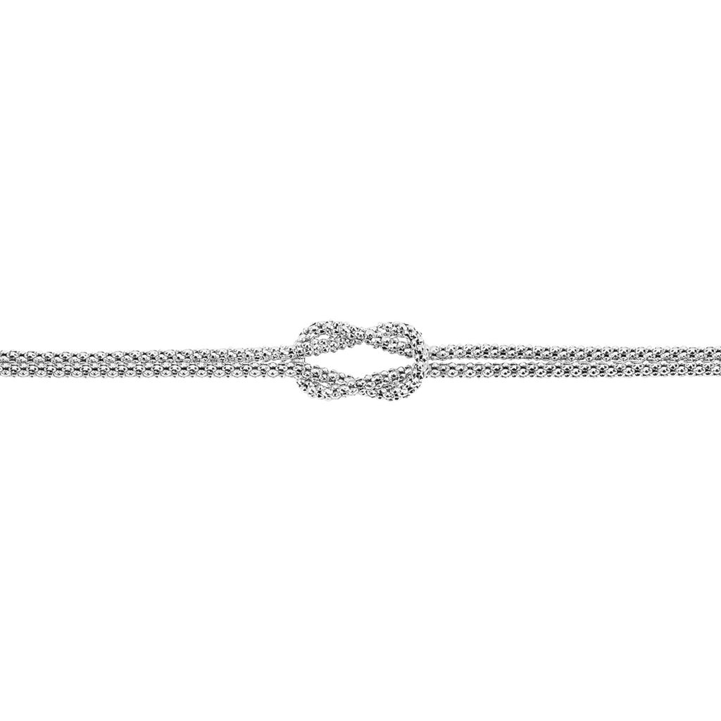 Damenarmband Popcornkette Silber 925 Knoten - Armbänder mit Anhänger Damen | OROVIVO