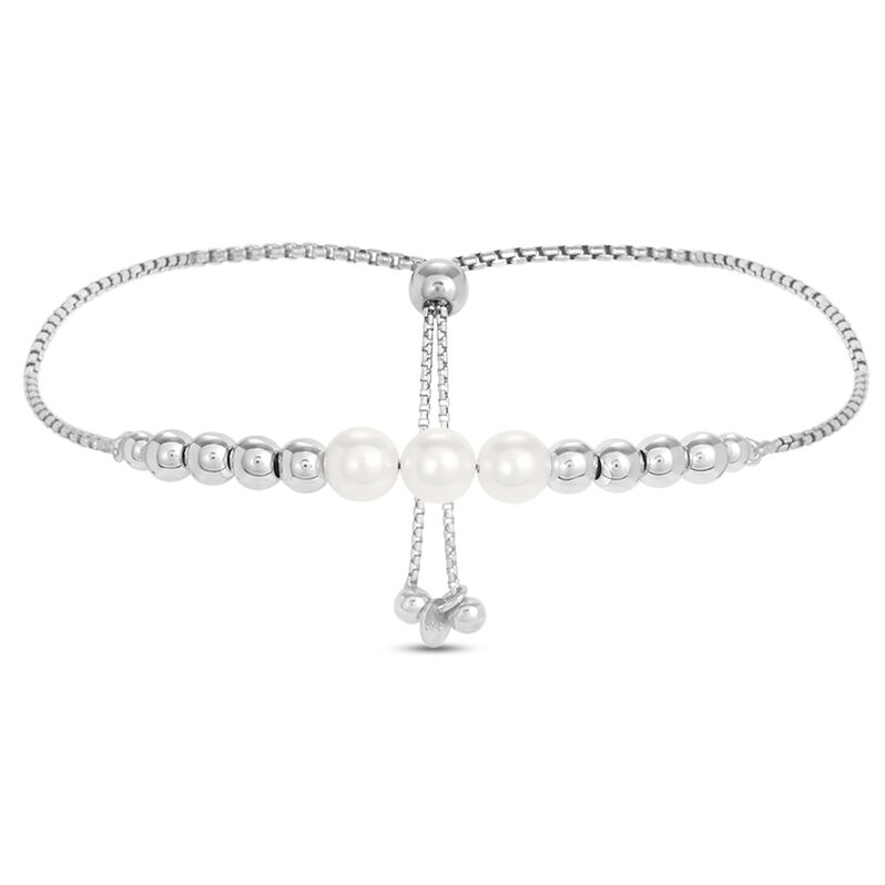 Bracciale Silver Pearls Argento Rodiato Perla sintentica - Spannringe Damen | OROVIVO