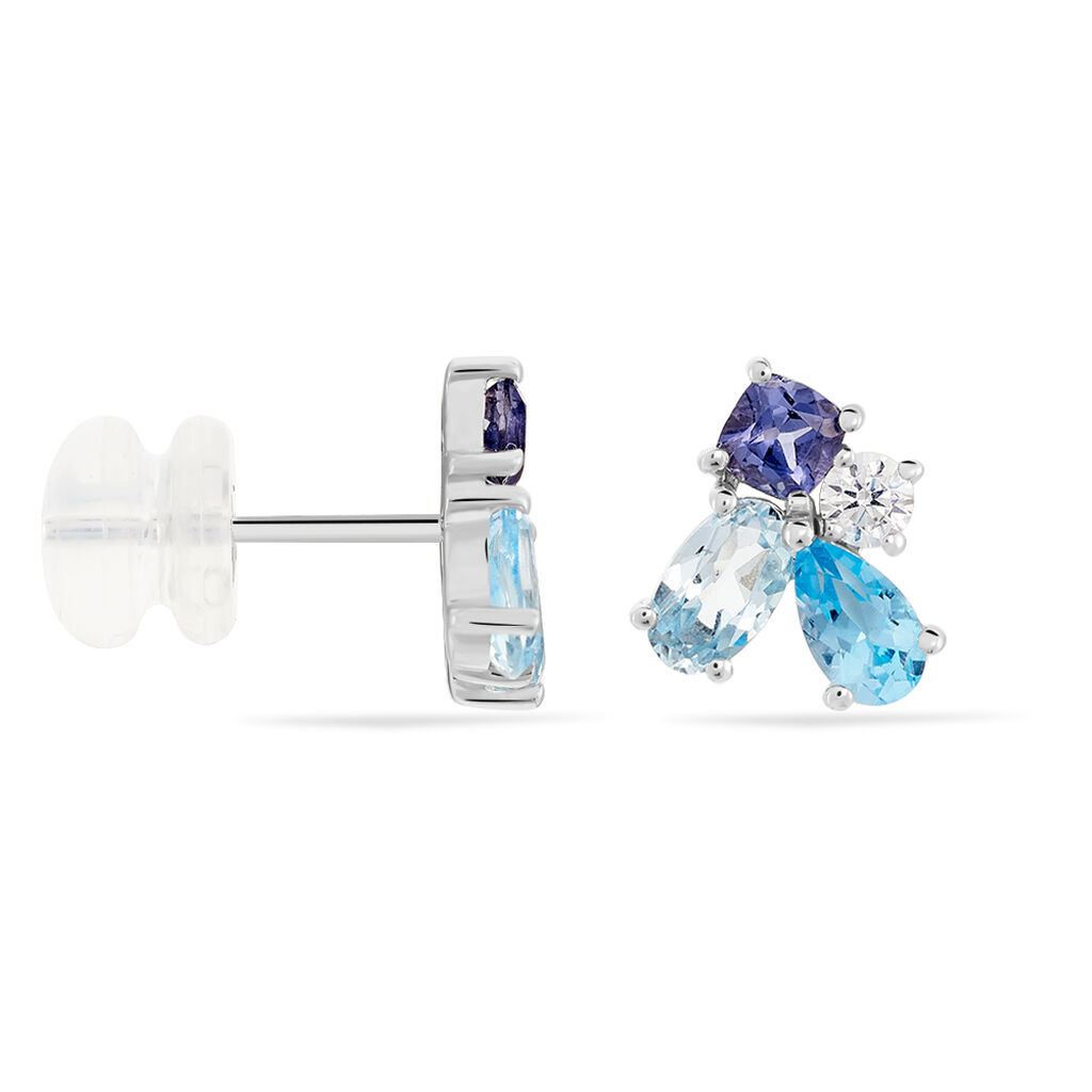 Boucles D'oreilles Or Weiss Doryne Puces - Spannringe Damen | OROVIVO