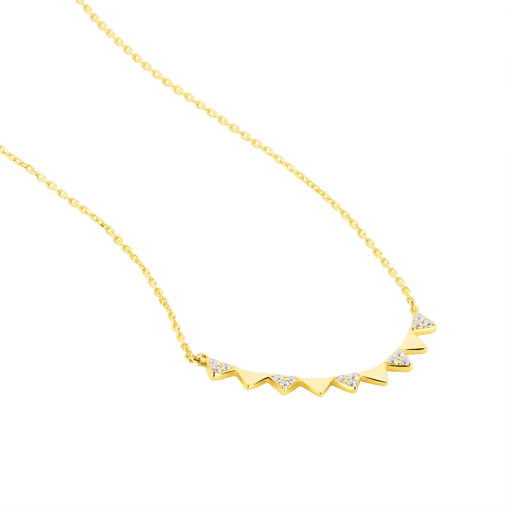 Collier Or Jaune Albanne Oxydes - Spannringe Damen | OROVIVO