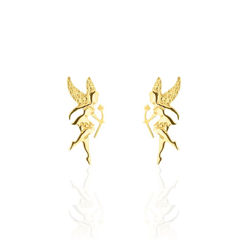 Boucles D'oreilles Puces Or Jaune Fée - Spannringe Damen | OROVIVO