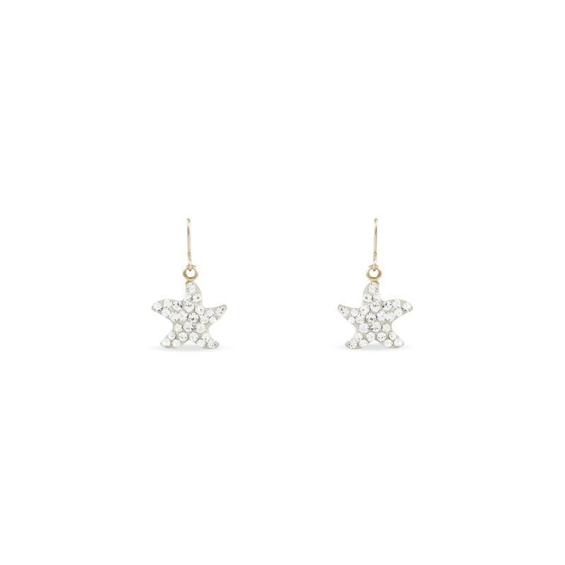 Boucles D'oreilles Pendantes Madiana Or Jaune Strass - Spannringe Damen | OROVIVO