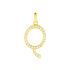 Anh&auml;nger Gold 375 Zirkonia Buchstabe Q 