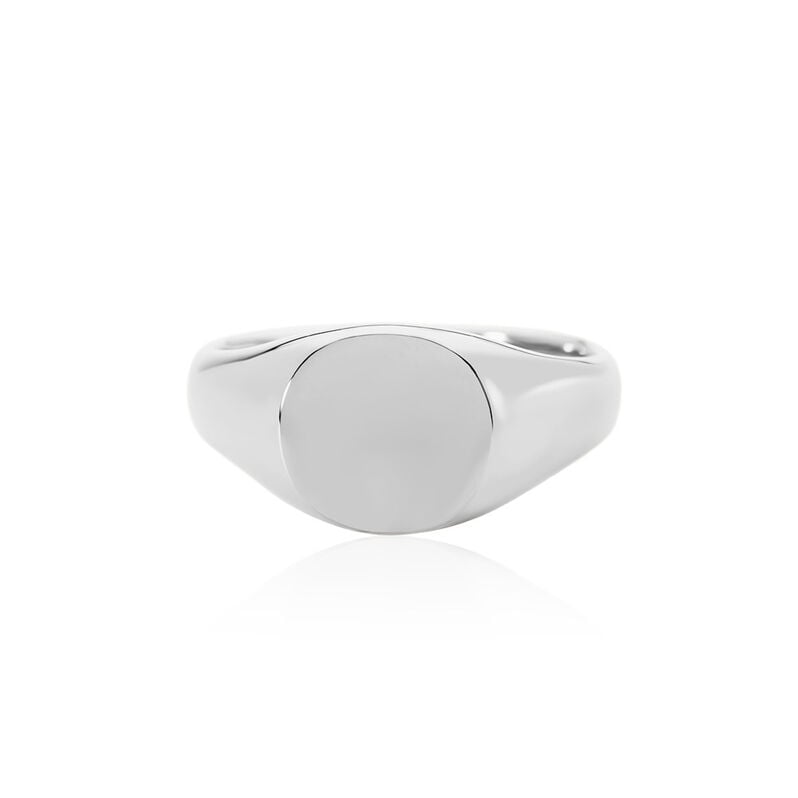 FRIEDEMANN Herren Siegelring Edelstahl Kreis B 11,5 mm - Siegelringe Herren | OROVIVO