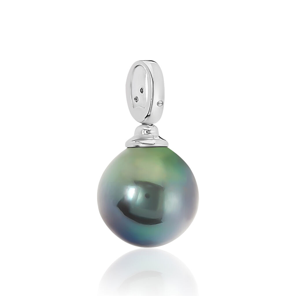 Pendentif Or Gris  Et Perle - Spannringe Damen | OROVIVO
