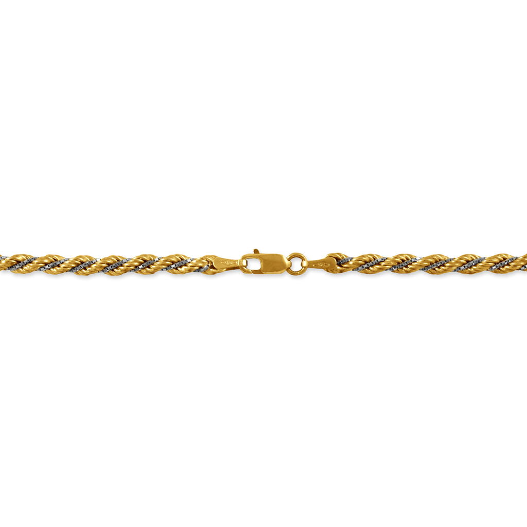 Collier Jerryenne Danilo Maille Corde Et Venitienne Or Bicolore - Spannringe Damen | OROVIVO