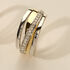 FORCA Damen Ring Gold Bicolor 750 (18 Karat) Diamant Wei&szlig; 0,21 ct