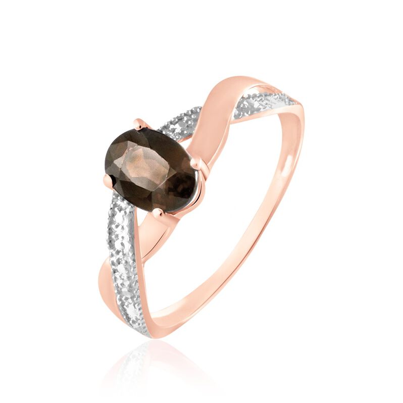 Bague Candice Or Rose Quartz - Spannringe Damen | OROVIVO
