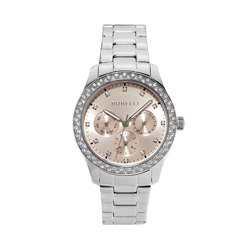 Borelli Damenuhr Inga BR.4660L/02M Quarz, Uhr mit Stein