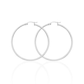 Damen Creolen Silber 925 39mm - Creolen Damen | OROVIVO