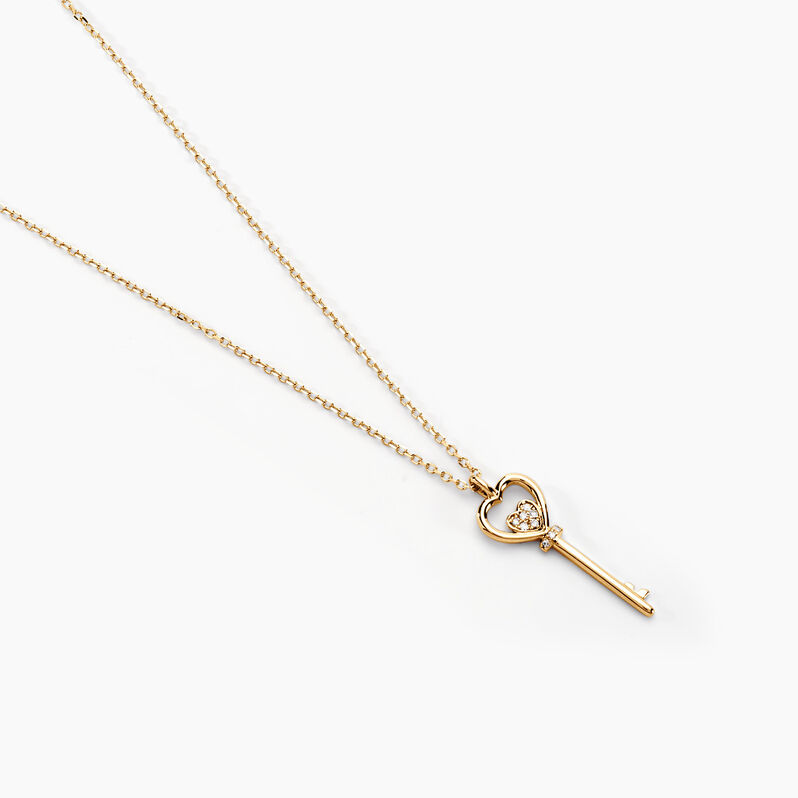 Collier Heartkey Or Jaune Diamant - Spannringe Damen | OROVIVO