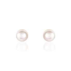Damen Perlenohrringe Gold 375 Zuchtperle 8-8,5mm - Ohrstecker Damen | OROVIVO