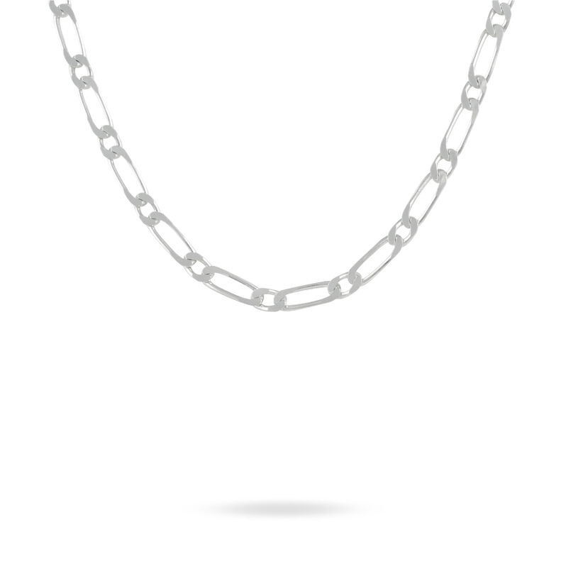 Chaîne Hiziyaae Maille Alternée 1/1 Argent Blanc - Spannringe Herren | OROVIVO