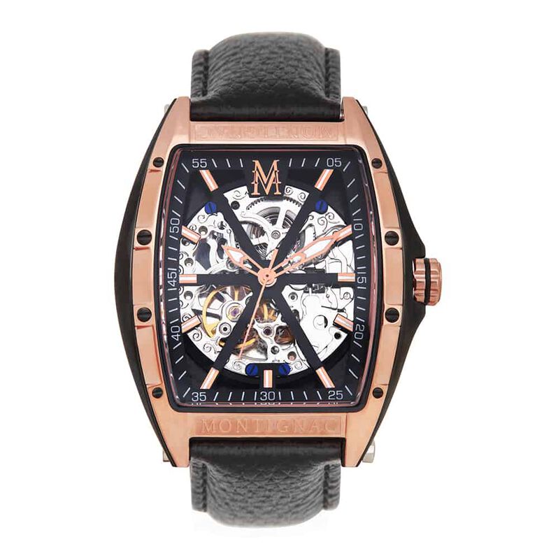 Montre Montignac Dt Automatique Noir - Spannringe Herren | OROVIVO