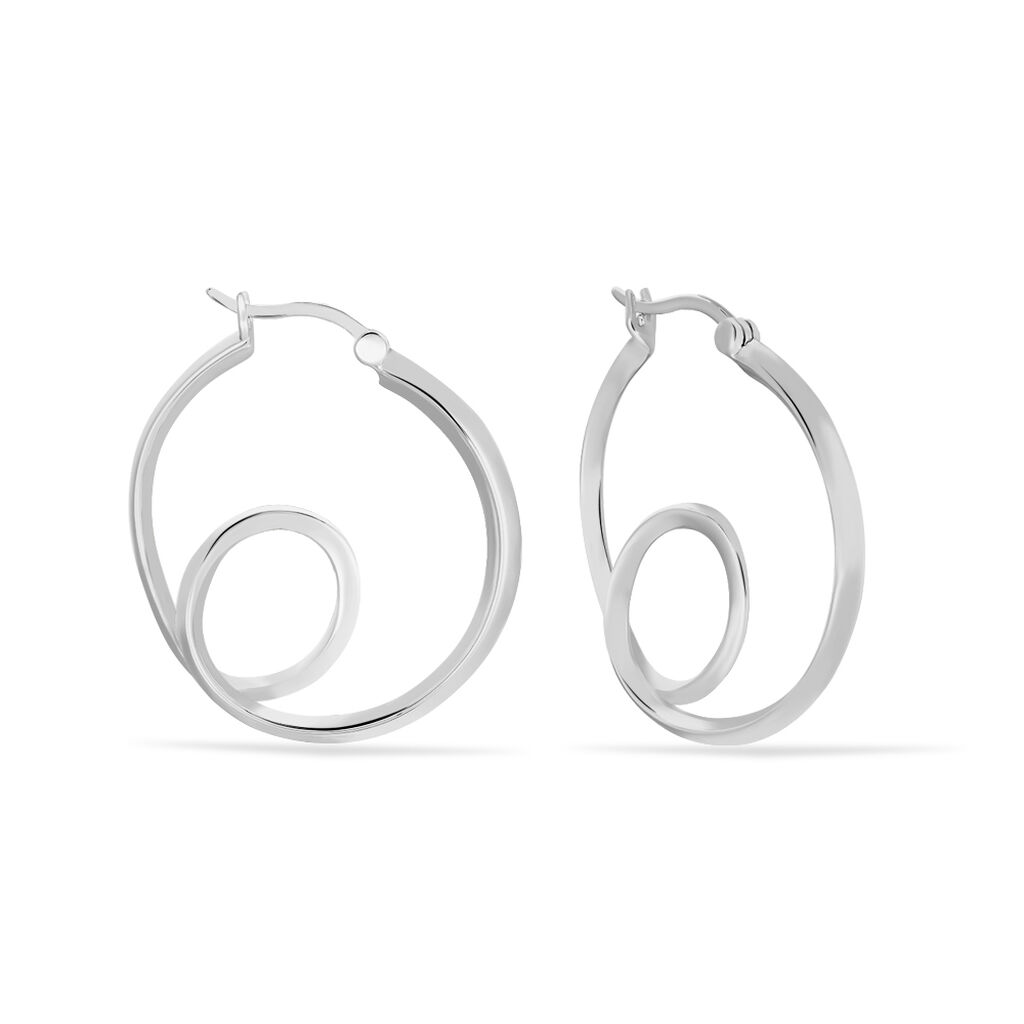 ANNA Damen Creolen Silber 925 B 3 mm