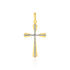 CORANTIN KREUZ 2 Unisex Anhänger Gold Bicolor 375 (9 Karat) Religiöses Kreuz