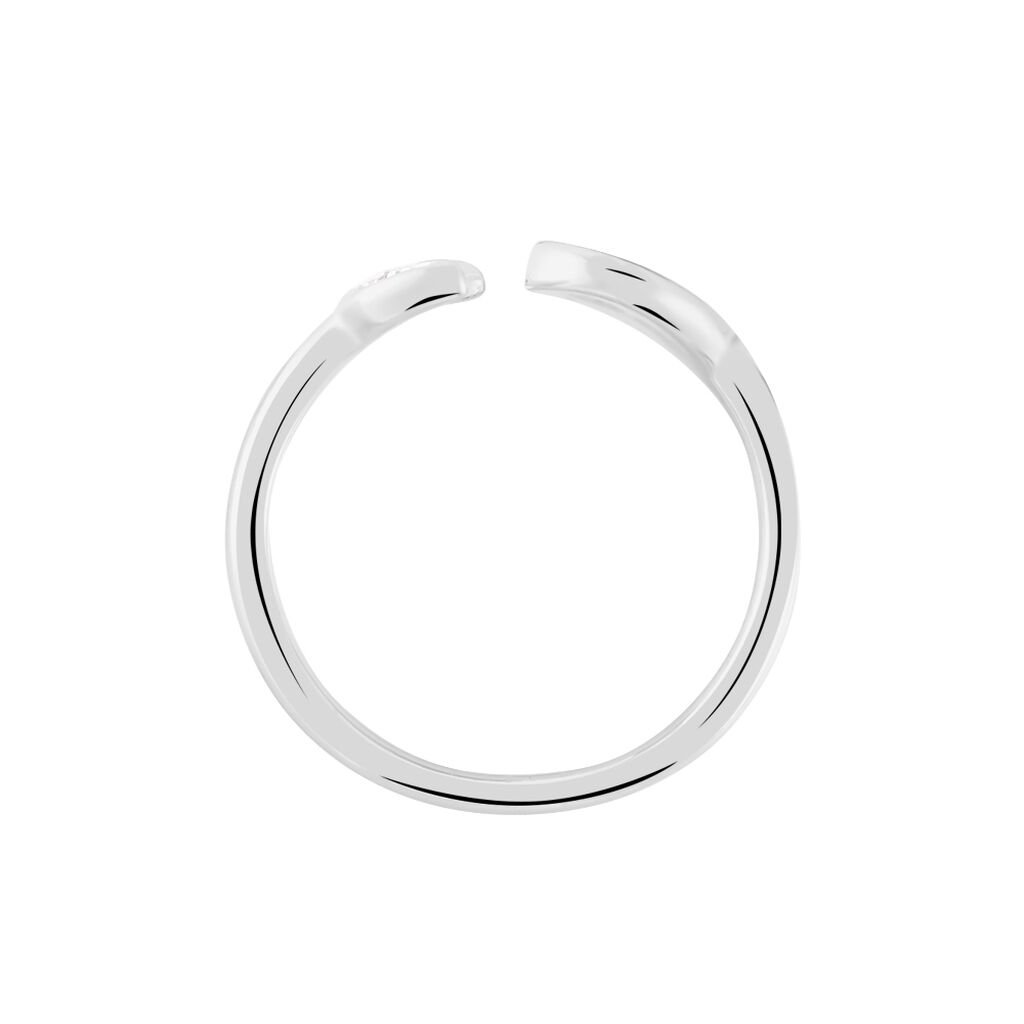 Bague Lyana Argent Blanc Oxyde De Zirconium - Spannringe Damen | OROVIVO