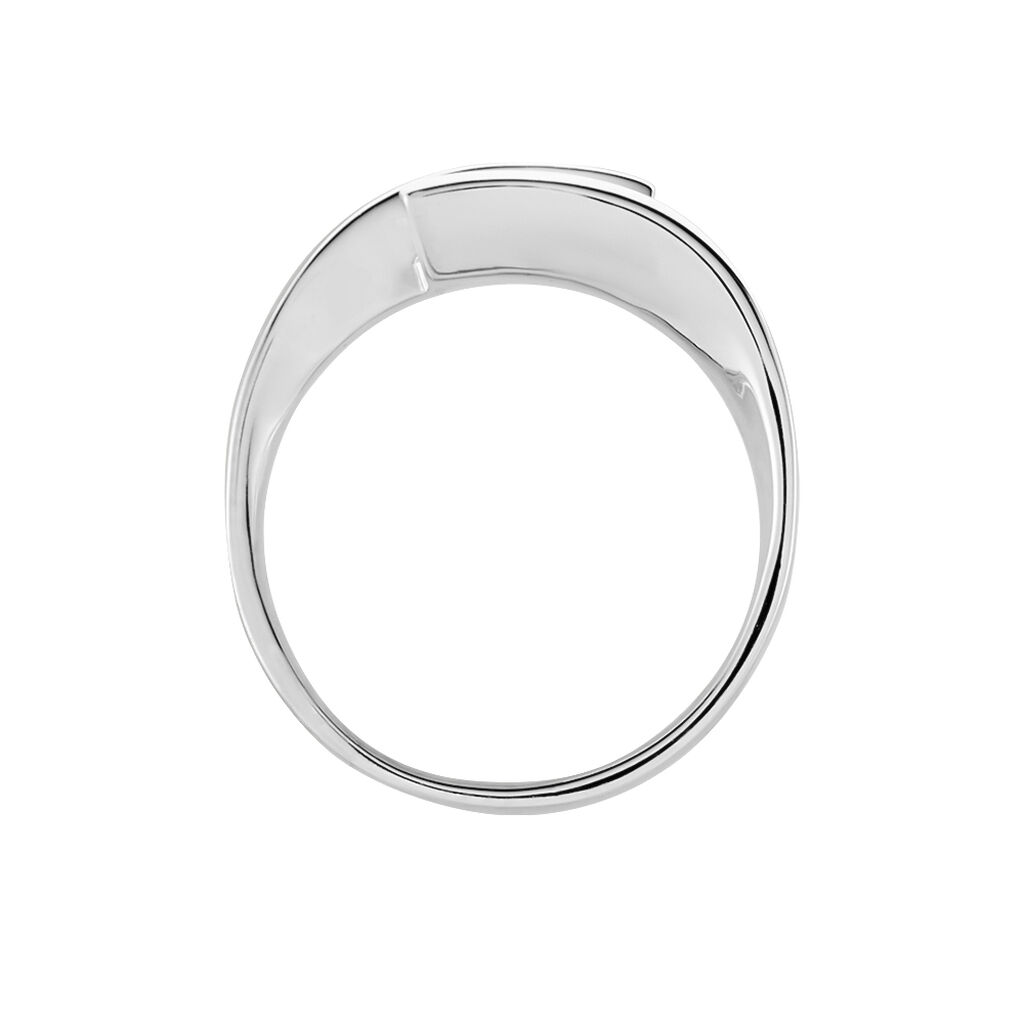 Damen Ring Silber 925 Zirkonia Wei&szlig; 0,29 ct B 2,63 mm