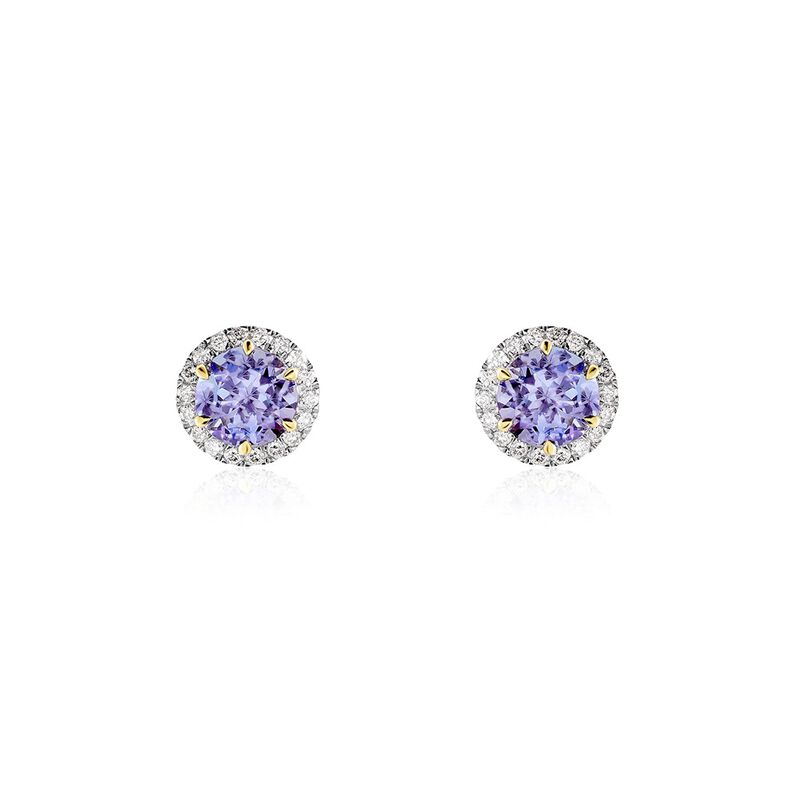 Damen Ohrstecker Gold 585 Tansanit Blau 2,02ct Catherine  - Ohrstecker Damen | OROVIVO