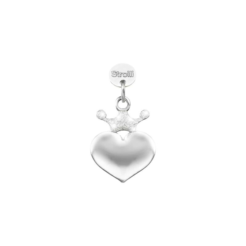 Charm in argento rodiato e glitter - Spannringe Damen | OROVIVO
