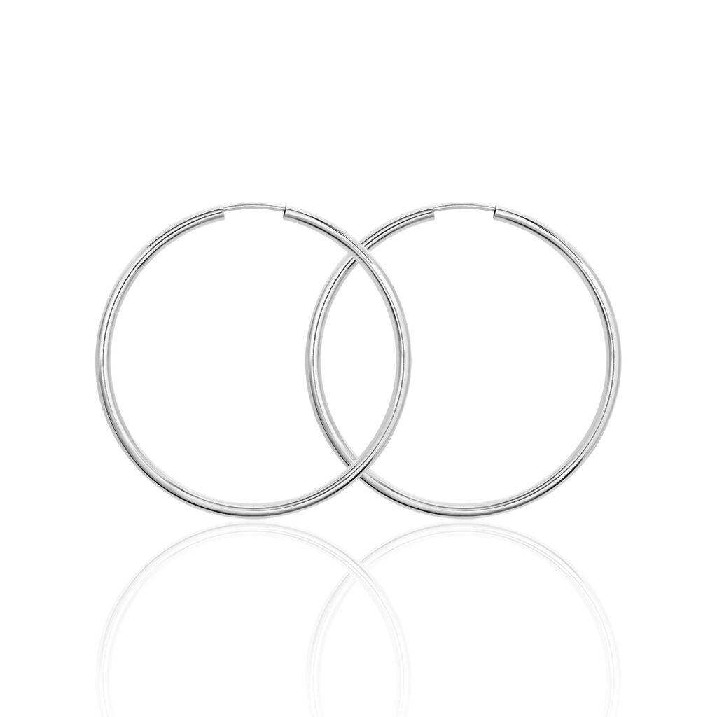 MALIN Damen Creolen Silber 925 B 2 mm