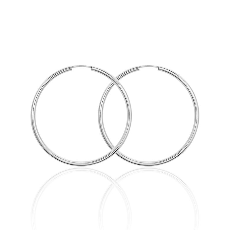 MALIN Damen Creolen Silber 925 B 2 mm - Creolen Damen | OROVIVO