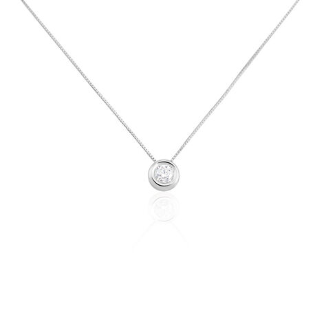 Damen Collier Weißgold 750 Diamant 0,26ct Milano - Halsketten Damen | OROVIVO