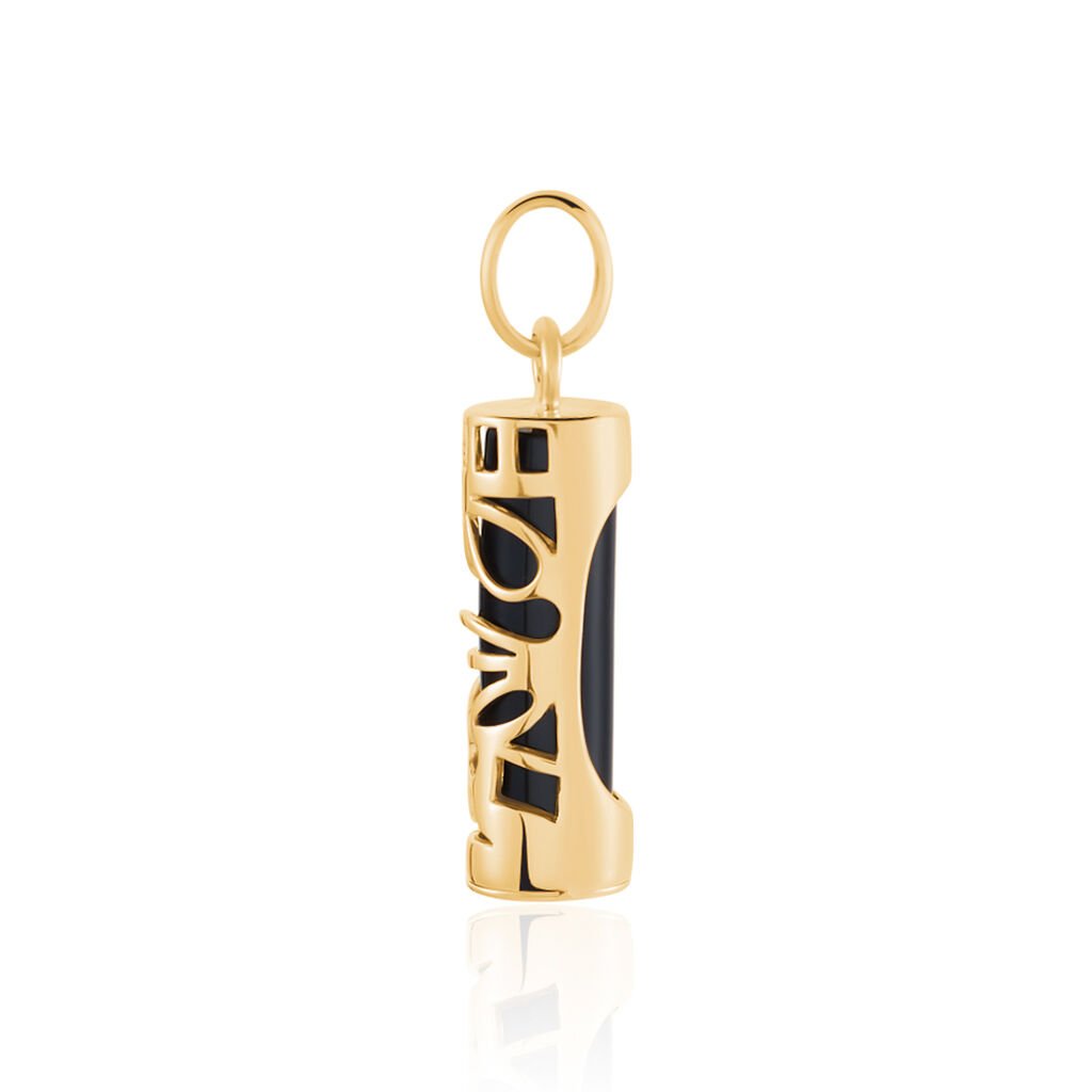 Pendentif Kauai Plaqué Or Jaune Pierre De Synthese - Spannringe Damen | OROVIVO