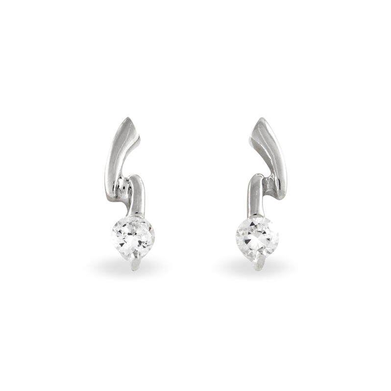 Boucles D'oreilles Pendantes Argent Blanc Oxyde De Zirconium - Spannringe Damen | OROVIVO
