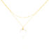 PIERRE Damen Collier Gold 375 (9 Karat) Perlmutt Perlmutt 0,6 ct Mond