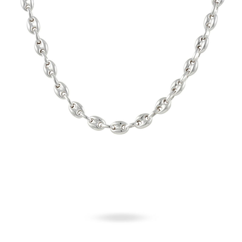 Collier Argent Maille Grain De Cafe - Spannringe Herren | OROVIVO