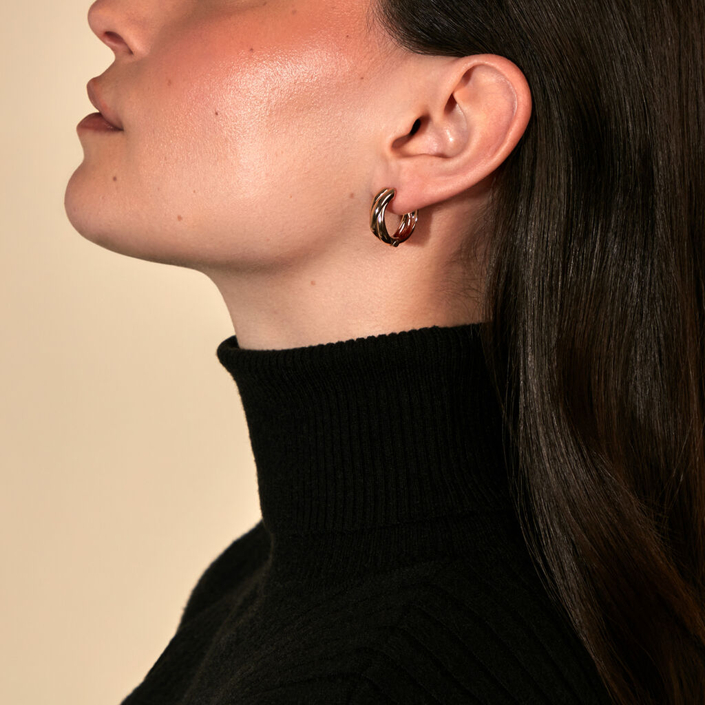 SAYLOR Damen Creolen Vergoldet 750